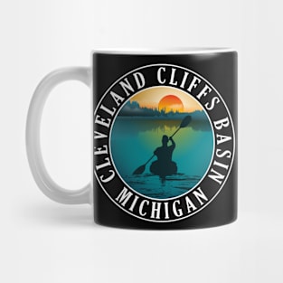 Cleveland Cliffs Basin Kayaking Michigan Sunset Mug